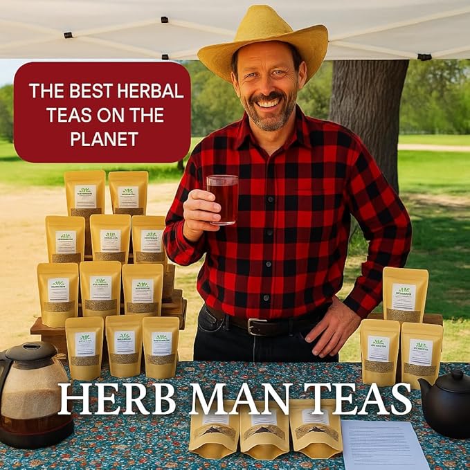 MEMORY & ENERGY TEA – Focus & Clarity Blend with Ginkgo Biloba, Brahmi & Green Tea – Organic, Non-GMO – Formulated by Master Herbalist Khabir