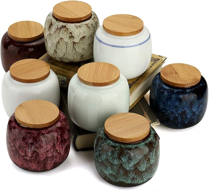 jessie Loose Tea Tin Tea Storage Tea Caddy Tea Canister Tea Storage Container Tins Jar with Airtight Lid (Rose)