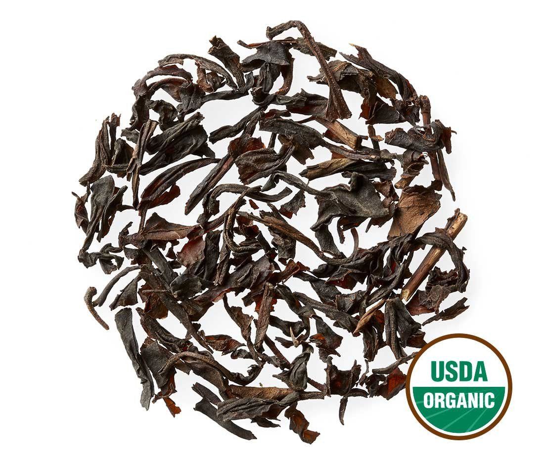 Golden Moon Tea Organic Keemun Black Tea - Loose Leaf, Non-GMO - Travel Tin (25 Servings)