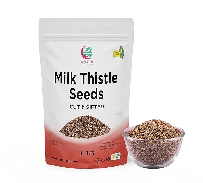 Milk Thistle Tea (Seeds) 1 LB, Promotes Liver Health, Loose Bulk Bag, by Yogi's Gift®