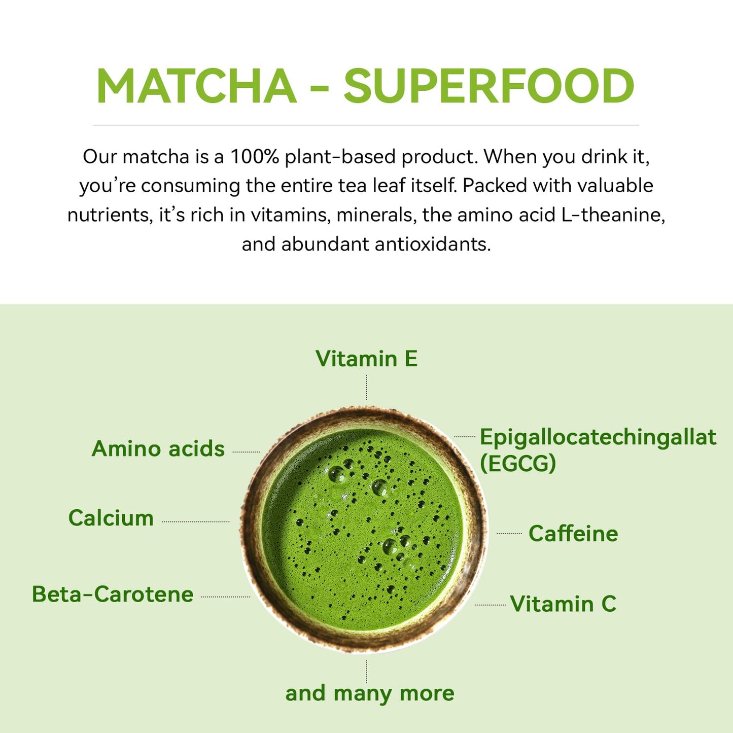 Organic Matcha Green Tea Powder First Harvest Ceremonial Grade 100% Pure Premium Matcha for Drinking and Latte No Additives 3.53oz(100g) Jiuyu