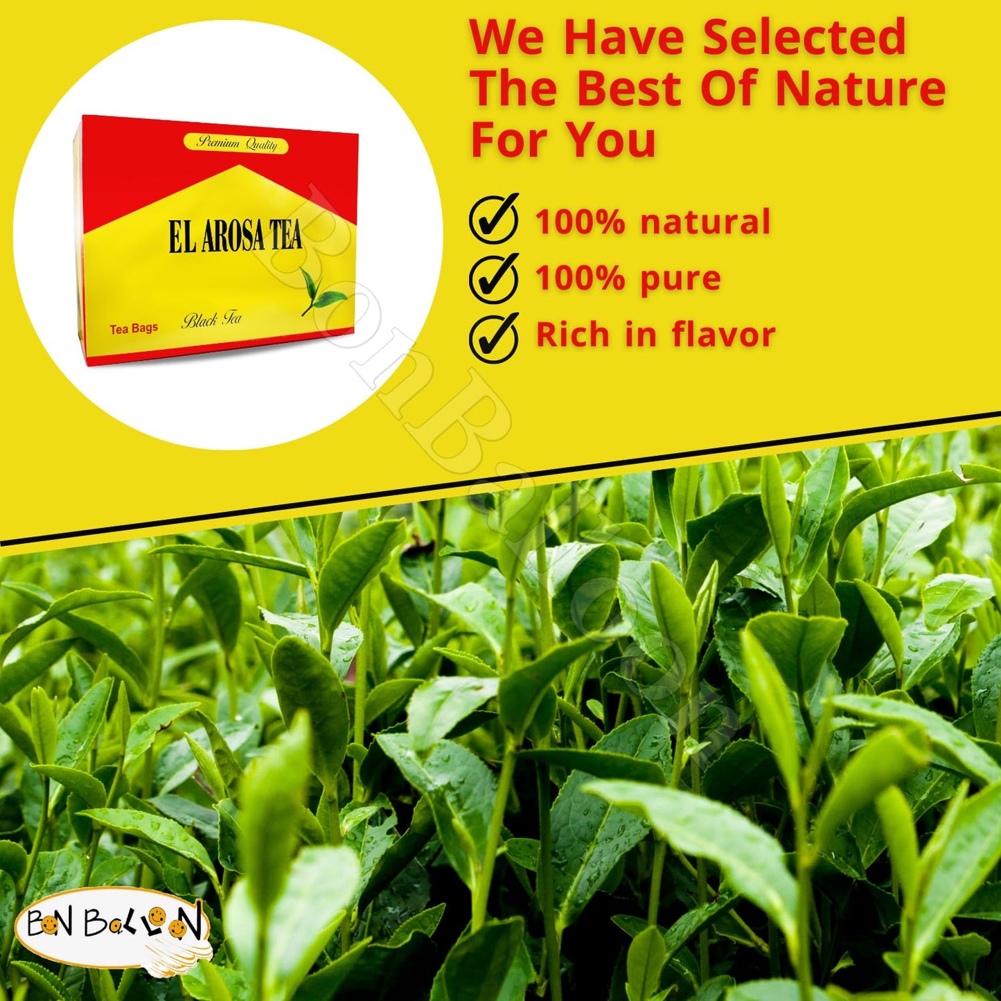 Al Arousa Alarousa Black Tea Bags Teas Indian Kenyan Organic Traditional Egyptian Dust Egypt Arabian Strong Rich Pure Oriental Natural Taste Breakfast ( Tea Bag 50 ) شاÙ‰ اÙ„عرÙˆسة