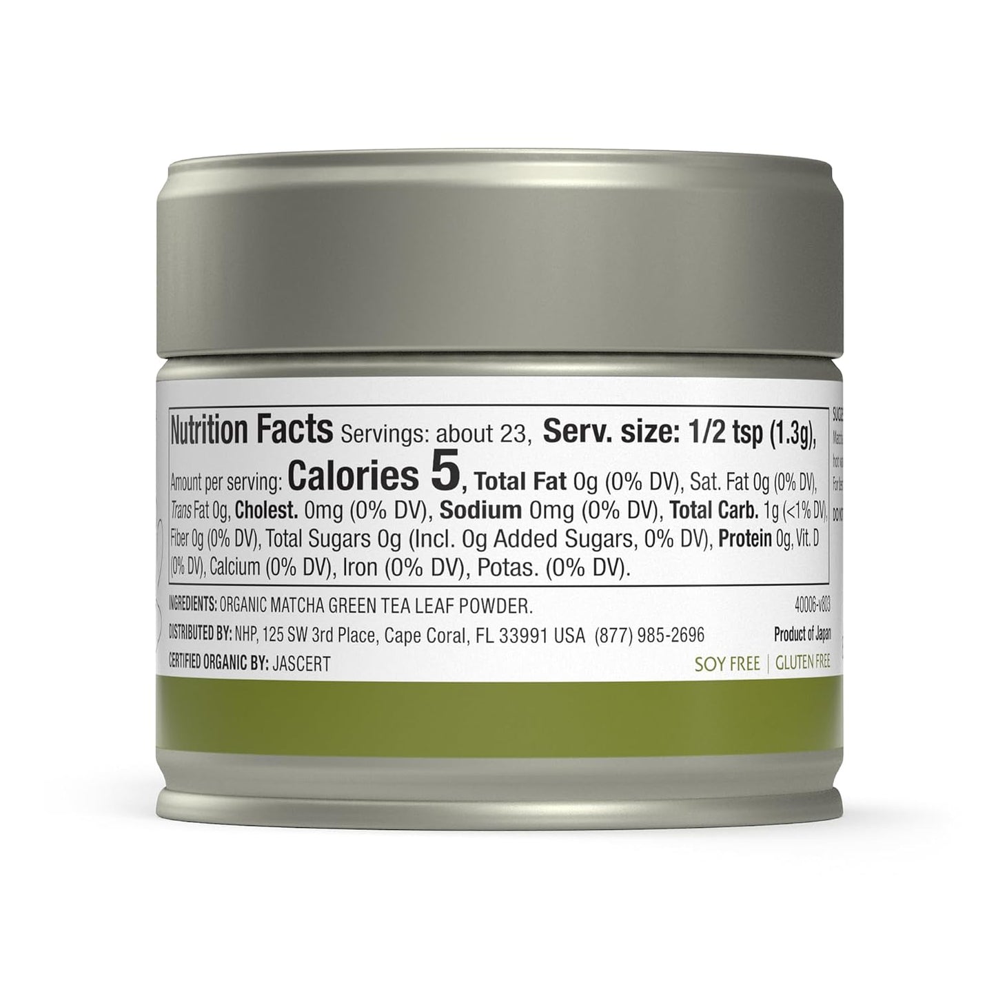 Solspring Organic Matcha Green Tea, Delightful Taste, 1.05 oz (23 Servings) | Ceremonial-Grade, Cultivated in Nishio, Japan, Certified USDA Organic, Non-GMO, Gluten-Free, and Soy-Free