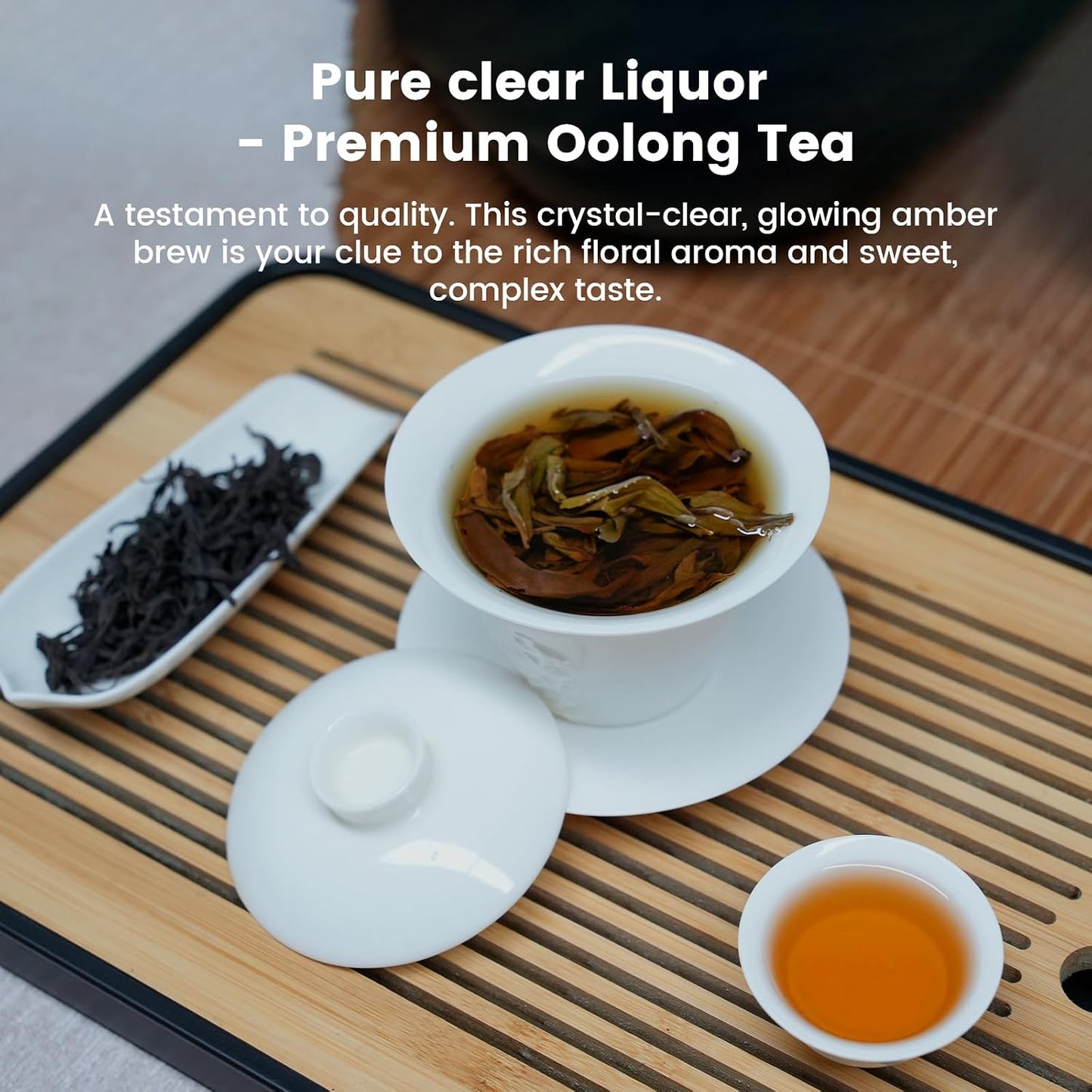 iTeaworld Ya Shi Xiang Oolong Tea Loose Leaf,Rich Floral Aroma 3.5oz | Up to 140 Cups|Premium Chinese Loose Leaf Oolong Tea|Whole Leaf Phoenix Dan Cong Oolong|Easy Mug Cold&amp;Hot Brewing