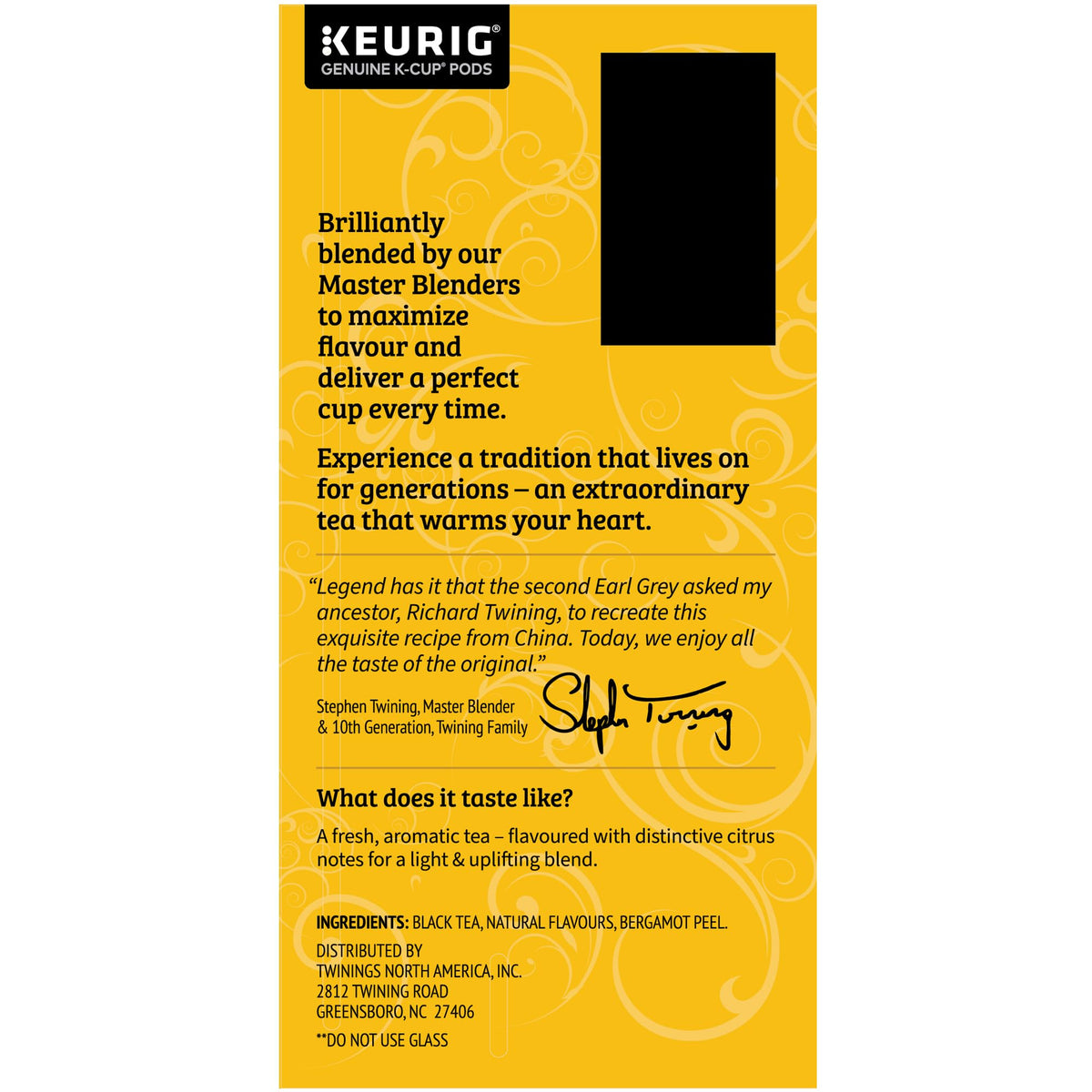 Twinings Earl Grey Black Tea K-Cup Pods for Keurig, 24 Count (Pack of 2)