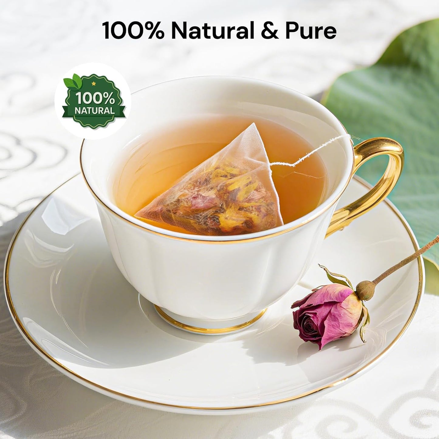 Winter Melon Lotus Leaf Tea, Herbal Detox Tea Bags for Reduce swelling and Cleansing, Boost metabolism - 8 Premium Ingredients(1 Pack/30 Bags)