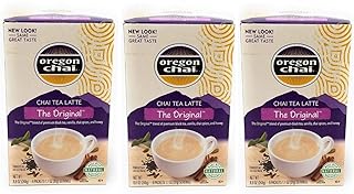 Oregon Chai Original Chai Tea Latte Mix 3 Pack (3 pack, 8 count each) -On the Go Instant Chai Tea Latte Mix - 3 Pack Oregon Chai Tea Mix ( 24 packets)