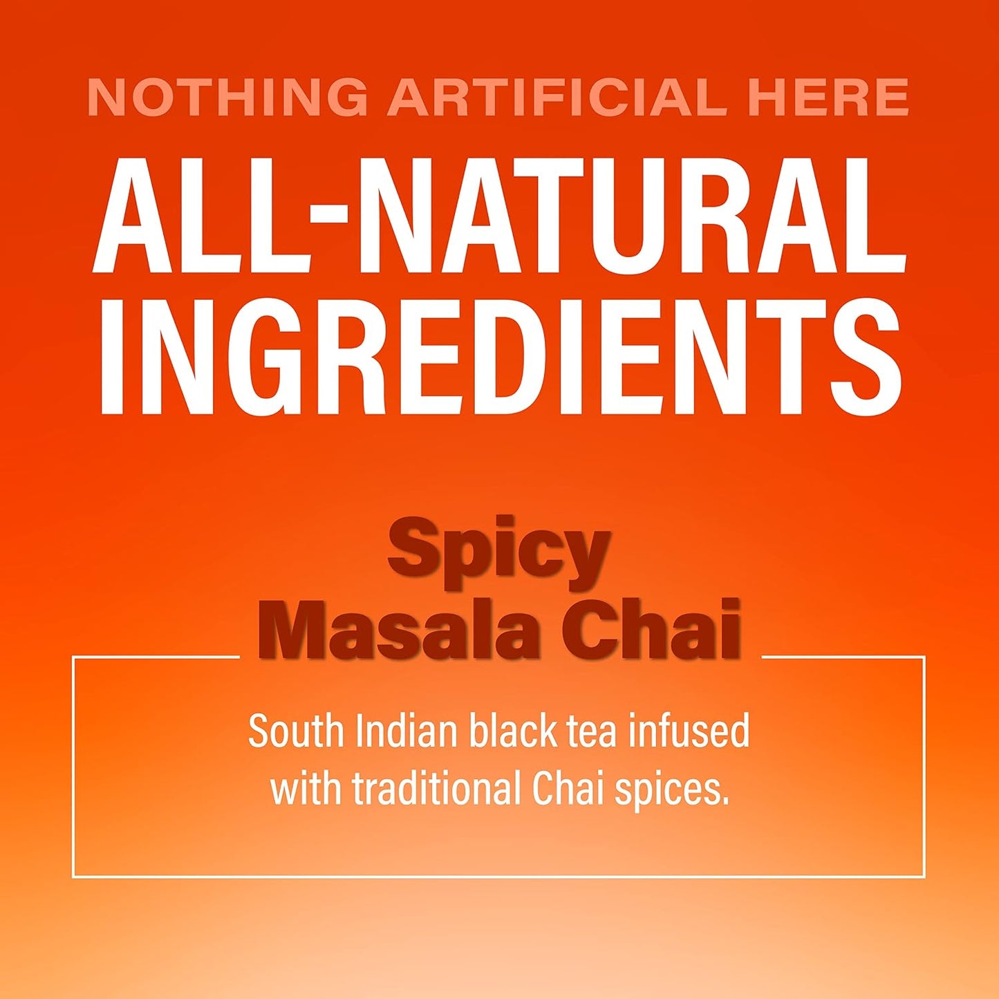 Zest Energy Black Tea - Spicy Masala Chai - High Caffeine Cardamom Ginger Tea with Cinnamon, Cloves &amp; Vanilla Chai - Caffeinated Coffee Alternative - Natural, Non-GMO &amp; Keto - 15Ct Box - 150mg Caf