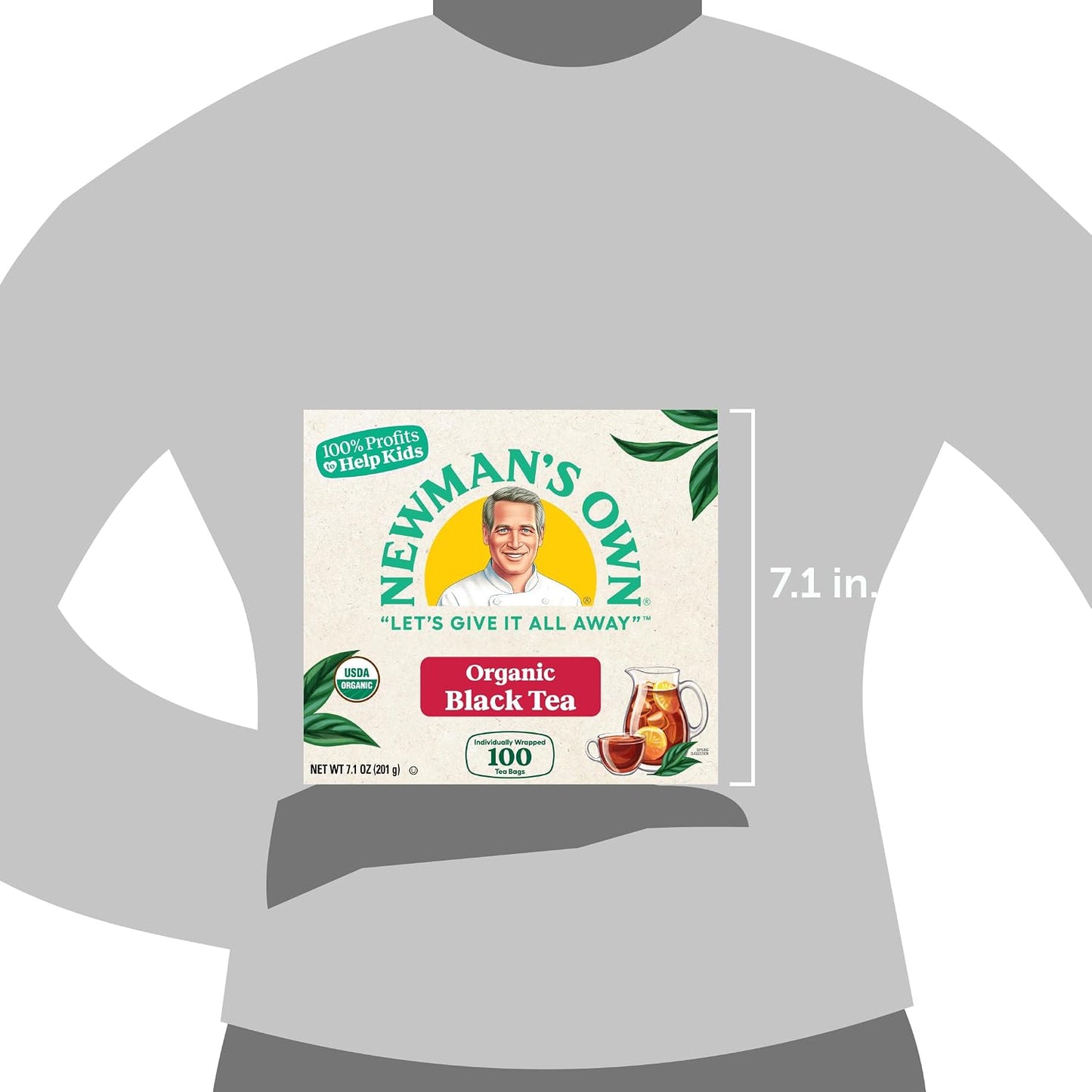 Newman's Own Organic Black Tea - 100 Bags,7.1 OZ.