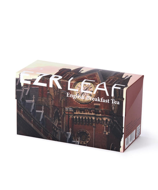EZR Leaf English Breakfast Premium Whole Leaf Ceylon Black Tea, 20 counts 2.1 Once, Rich Flavor &amp; Bold Aroma Blend, A Morning Ritual in Every Cup