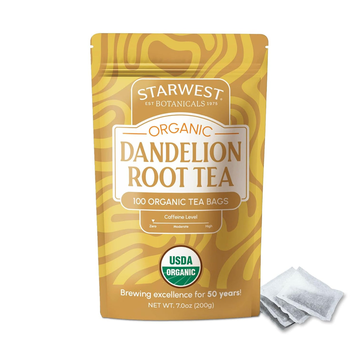 Starwest Botanicals Organic Dandelion Root Tea - Bulk Pack