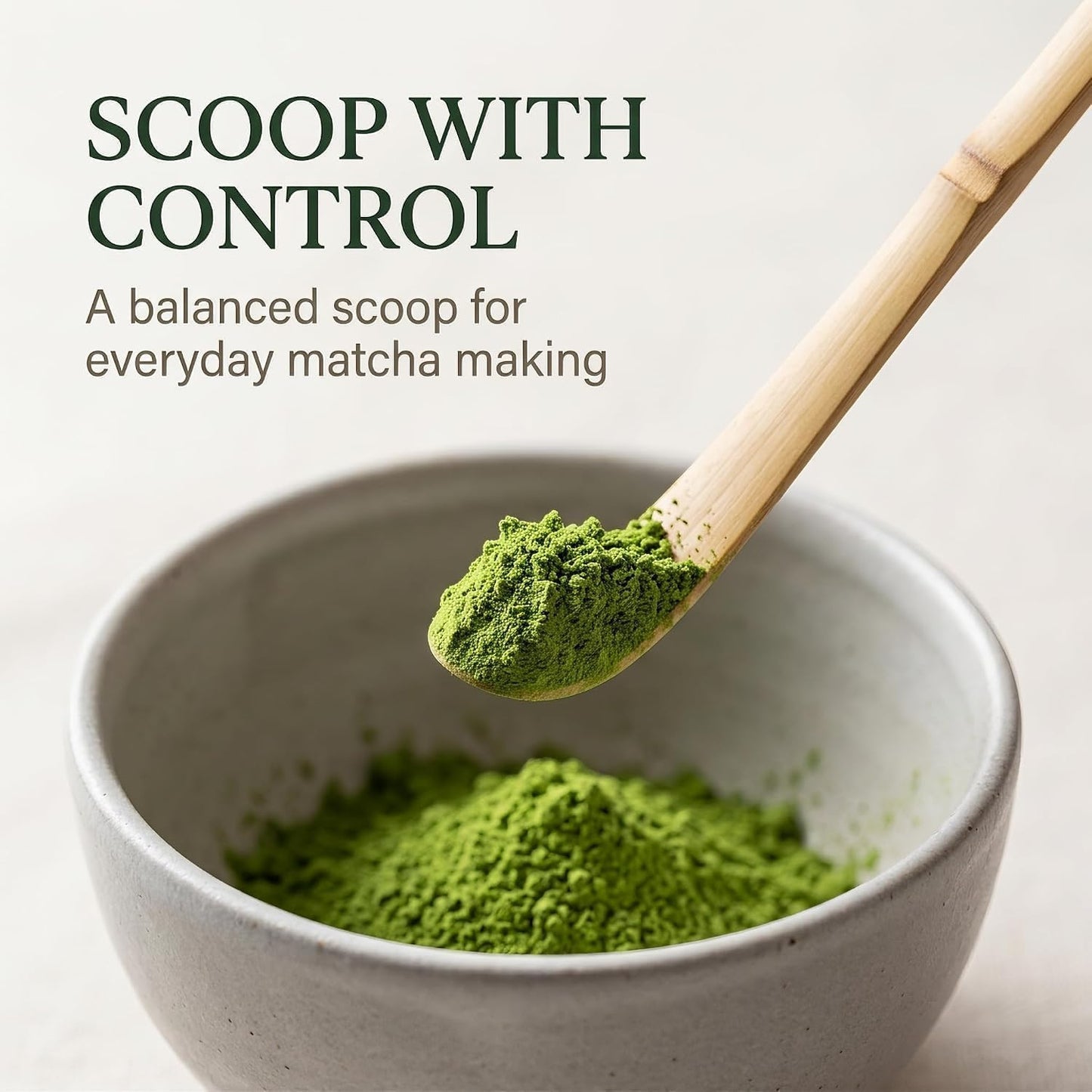 Japanese Bamboo Matcha Scoop - 18cm Brown Traditional Tea Ceremony Spoon for Matcha and Coffee | Durable Eco-Friendly Espresso Accessories,Tea Ceremony Supplies, Coffee Scoops
