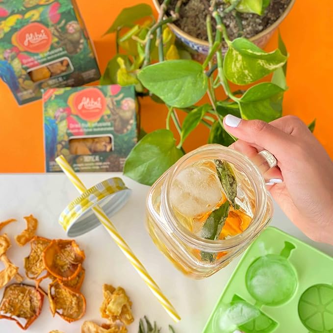 Alibú Dried Fruit Tea Infusions - Tropical - Naranjilla, Mango, Pineapple – Certified Vegan, 100% Natural, Hot or Iced, Caffeine Free