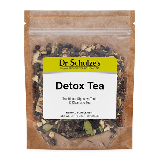 Dr. Schulze’s | Detox Tea | All Purpose Herbal Tonic | Powerful Digestive Stimulant | Dietary Supplement | Ultimate Liver Cleanse | Helps Eliminate Gas &amp; Indigestion | Release Toxins | 6 Oz. Pack