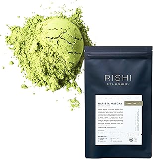 Rishi Tea Barista Matcha - Organic Japanese Everyday Matcha Green Tea Powder for Cafe-Quality Matcha Drinks, Hot or Iced - 3.52 Ounces, 50+ Servings