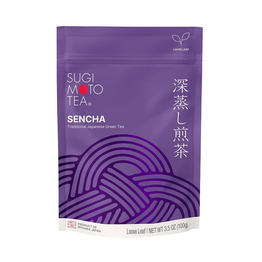 SUGIMOTO TEA Japanese Sencha Fukamushi Green Tea Loose Leaf 3.5 oz