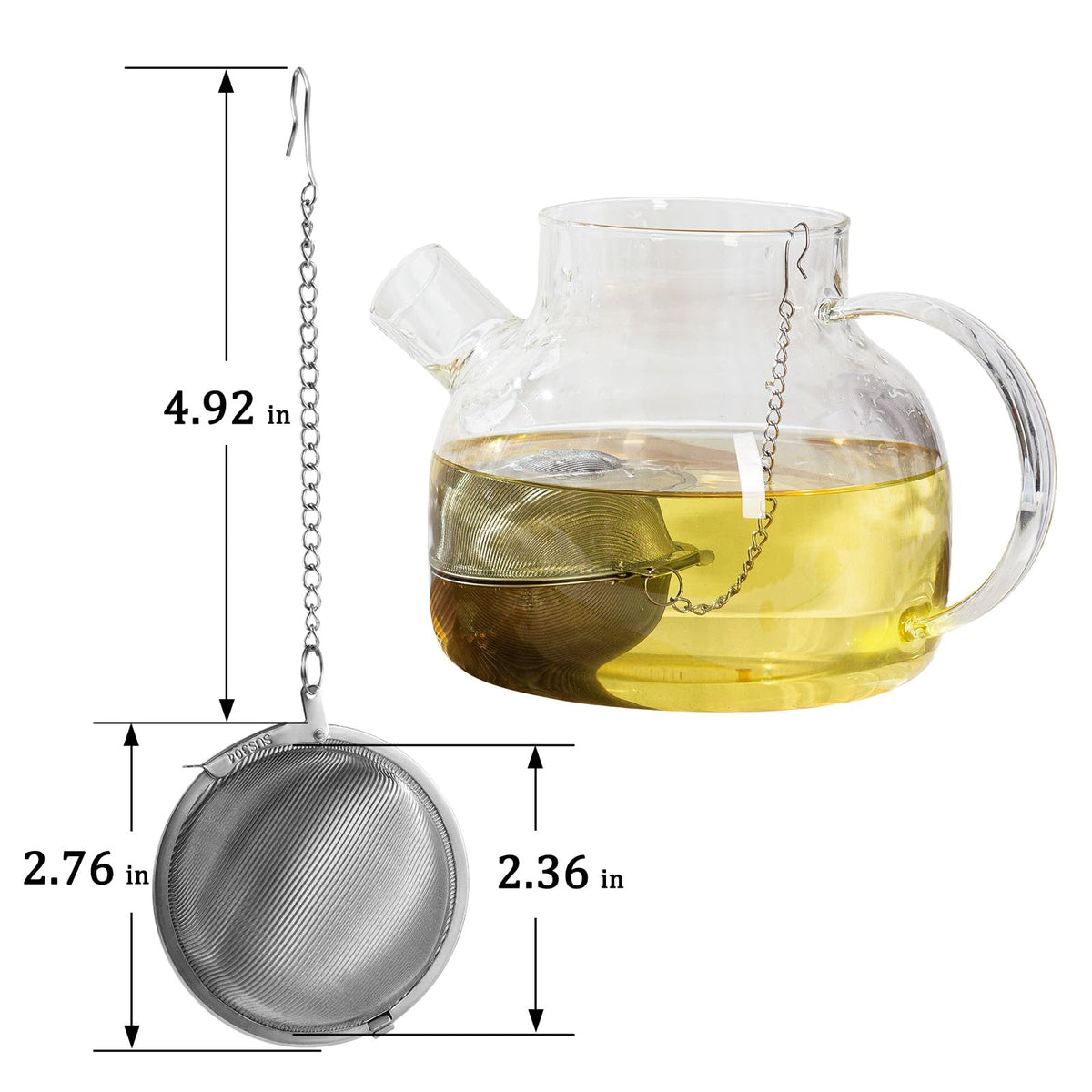 Blyenea 304 Stainless Steel Tea Ball Tea Holder Tea Infuser (Large x 2)