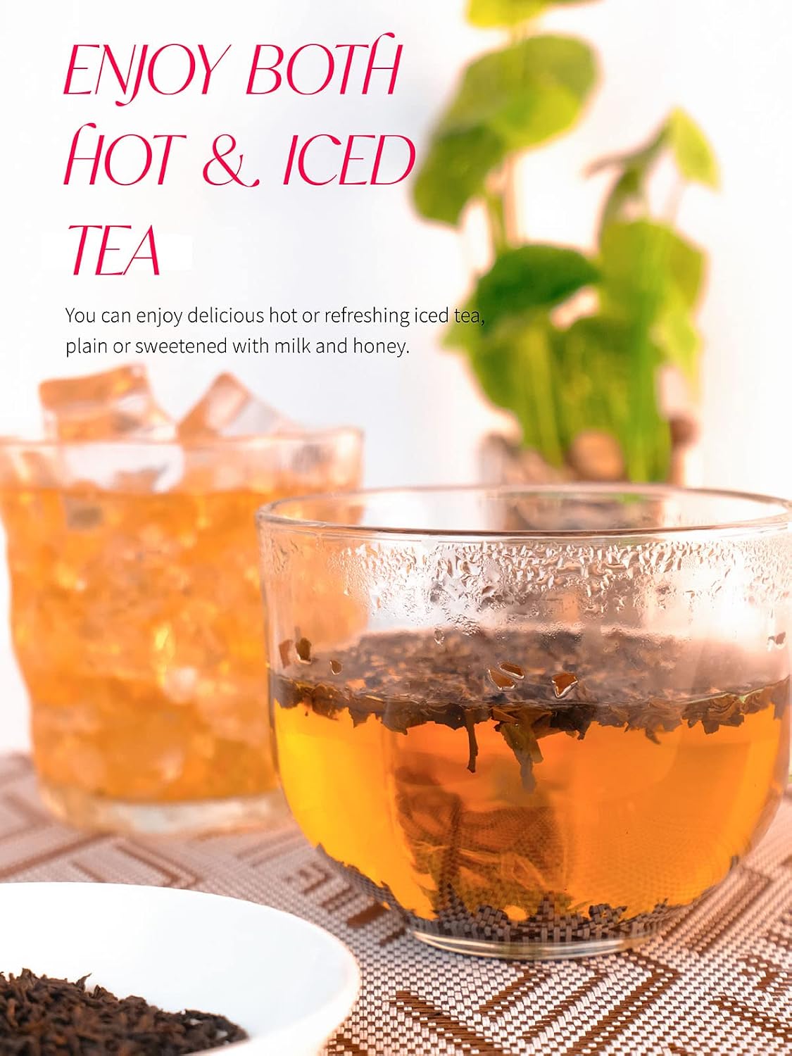 TeeLux Lapsang Souchong Tea, Smoked Black Tea Loose Leaf, Caffeinated, 8oz | Rich Smoky Aroma, Bold &amp; Smooth Taste, Traditional Chinese Smoked Tea, Hot or Iced, Foil-Lined Resealable Pouch