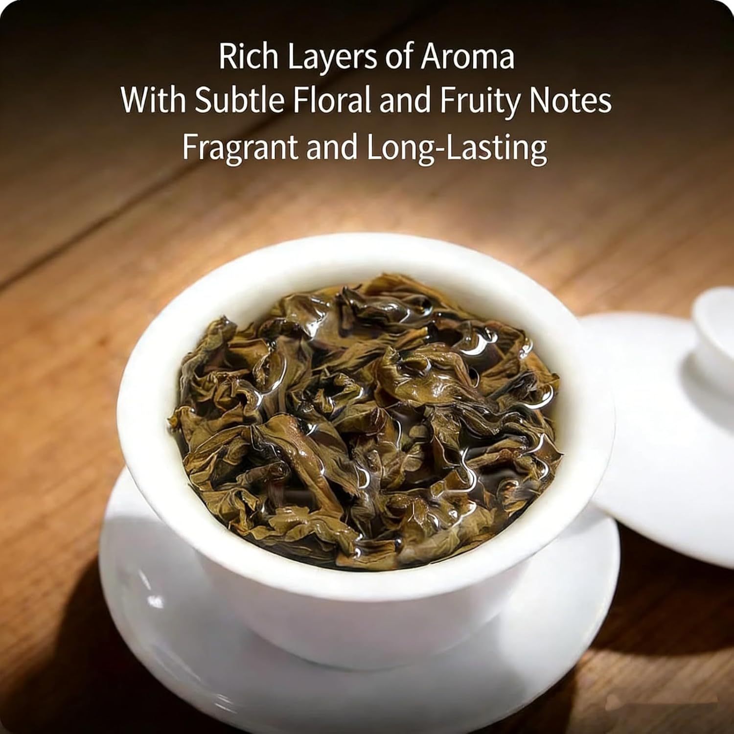 NASLAPH Roasted Oolong Tea Loose Leaf, High Mountain Black Oolong Tea Leaves with Mellow and Smooth, Oolong Tea with Medium Roasted Flavor, Grade AAA Oolong Tea with Consistent Quality 5.29Oz/150g