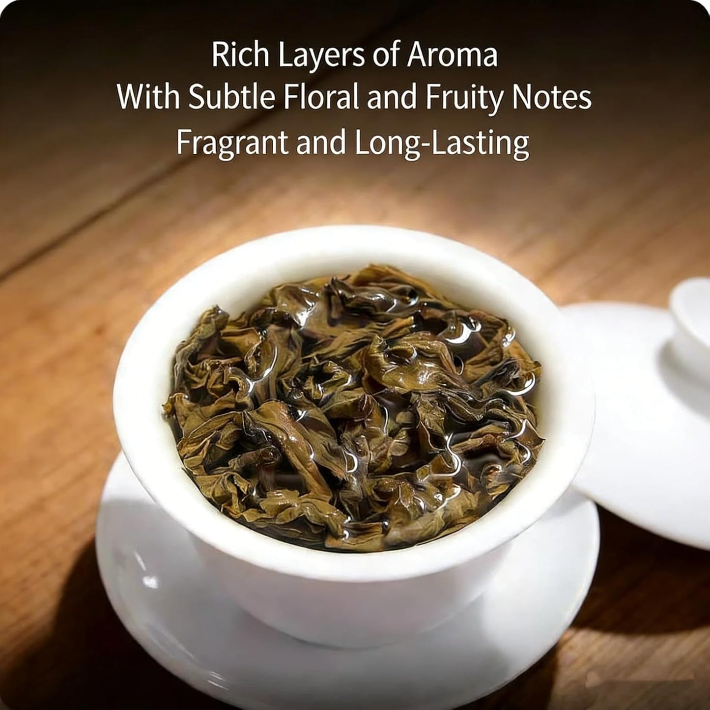 NASLAPH Roasted Oolong Tea Loose Leaf, High Mountain Black Oolong Tea Leaves with Mellow and Smooth, Oolong Tea with Medium Roasted Flavor, Grade AAA Oolong Tea with Consistent Quality 5.29Oz/150g