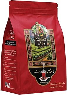 Negin Special Blend Tea – Premium Loose Leaf Black Tea – Aromatic & Bold Taste – 1 lb Resealable Bag – with Earl Grey Flavor
