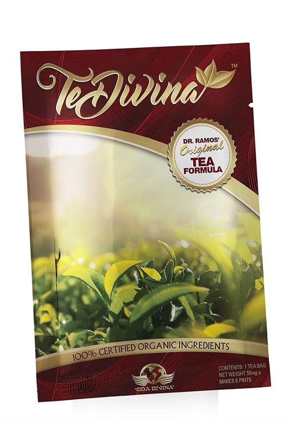 Te Divina | Slimming Detox Tea for 7 days | Herbal Tea for Weight Management, Belly Fat & Colon Cleanse | Bloating Relief, Energy & Digestion | Siberian Chaga, Ganoderma, Chamomile, Ginger | Té Herbal Para Bajar de Peso Rápido