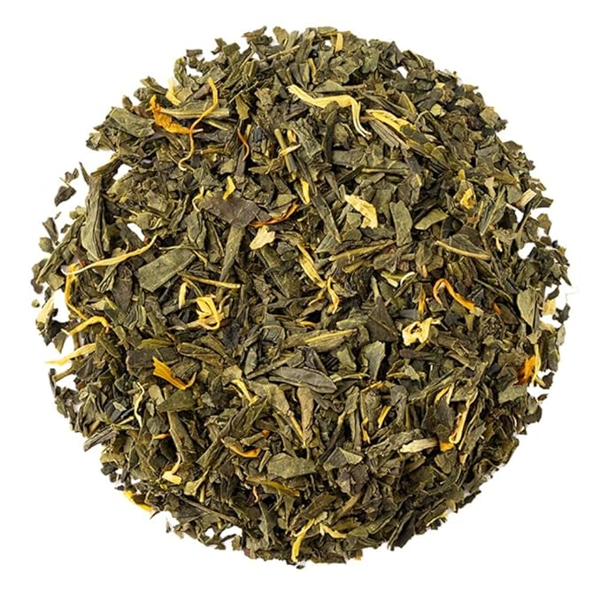 Organic Positively Tea Company, Mango Green, Green Tea, Loose Leaf, 16 Ounce