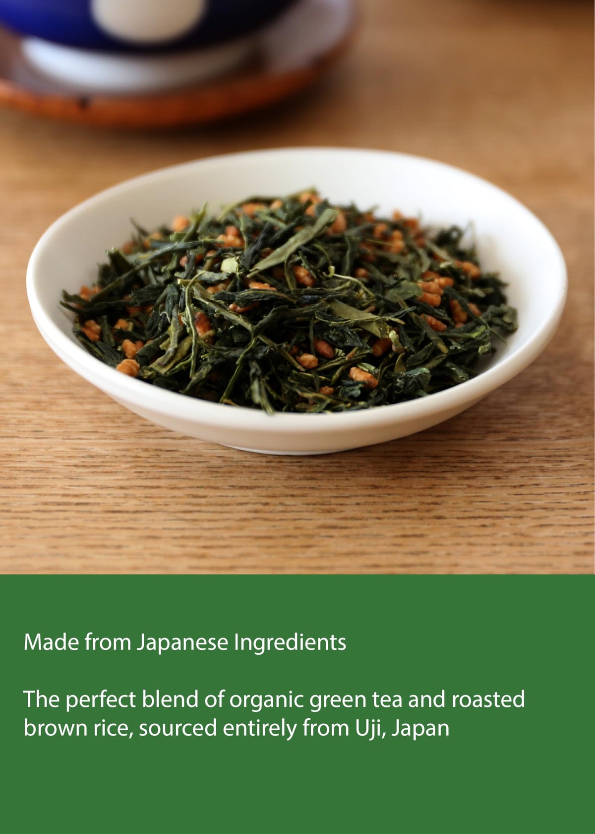 Kawashimaya Organic Genmaicha Green Tea with Brown Rice 12.69 oz (360g)