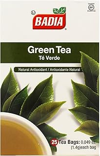 Badia Green Tea, 25 Bags – Refreshing Natural Antioxidant Tea with Smooth, Delicate Flavor