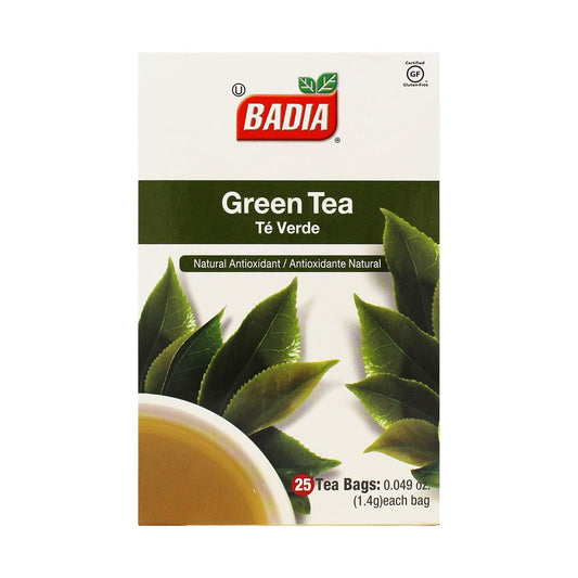 Badia Green Tea, 25 Bags – Refreshing Natural Antioxidant Tea with Smooth, Delicate Flavor