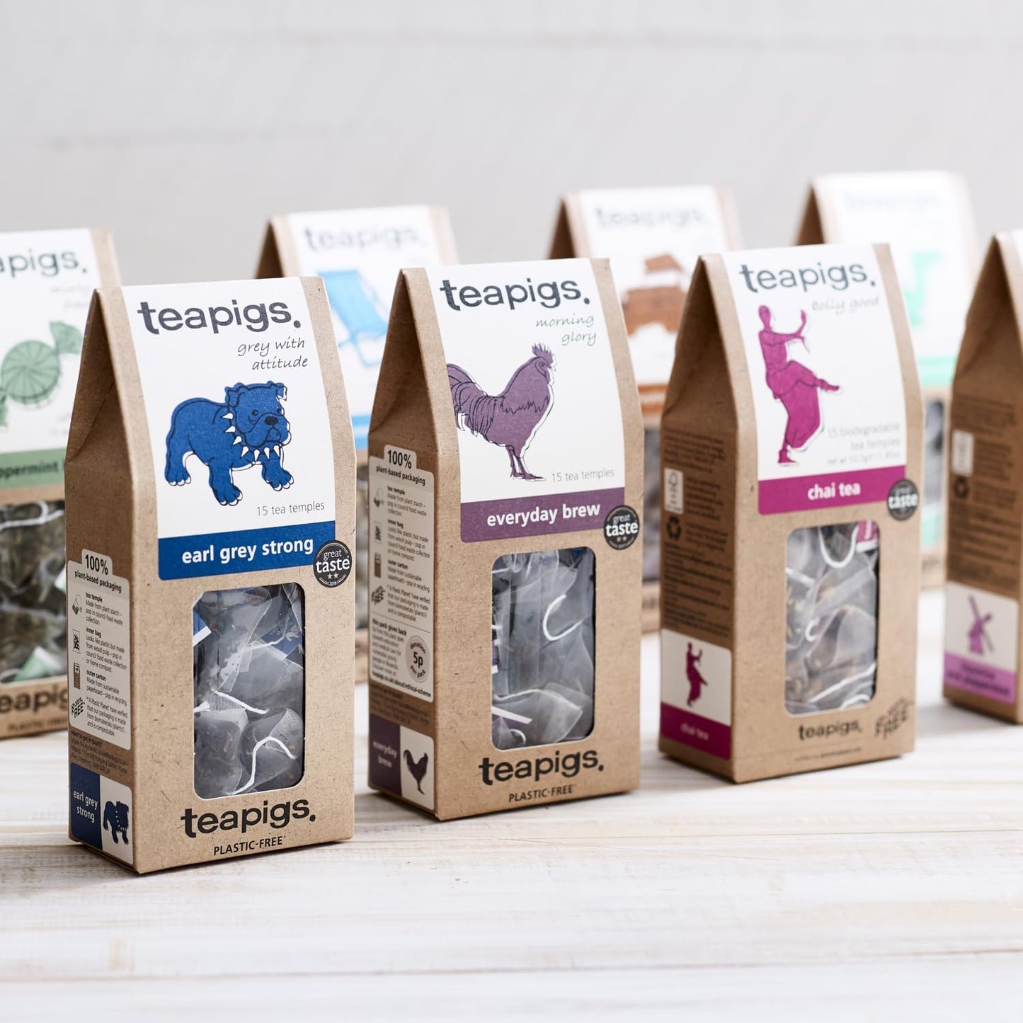 teapigs, Peppermint Leaves Tea, Made with Whole Leaves, Whole Leaf Tea Temples, 90 Count, Cool, Crisp &amp; Refreshing