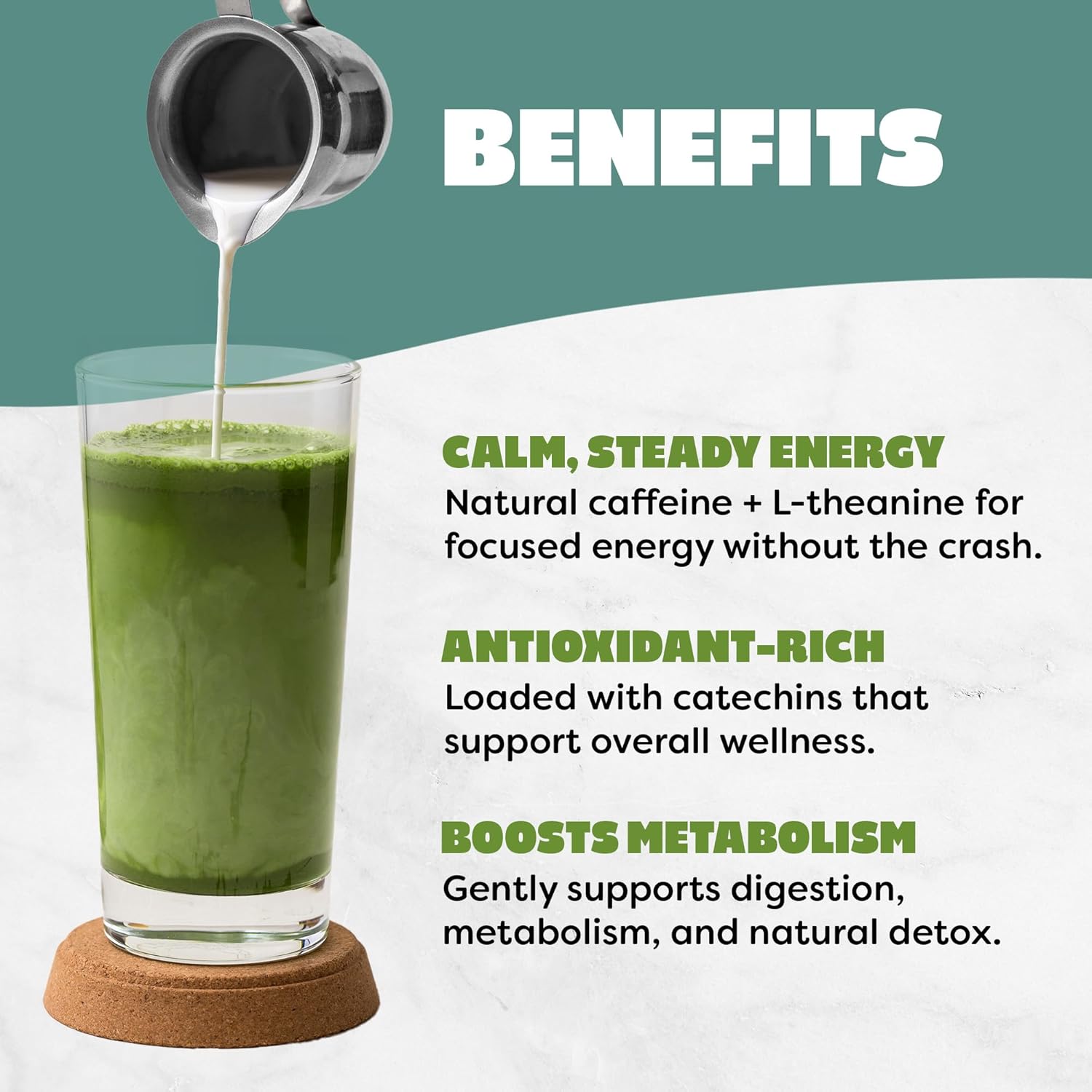Harmony Leaf Matcha Green Tea Powder, 4 oz, 50+ Servings, Smooth Matcha for Lattes and Daily Rituals