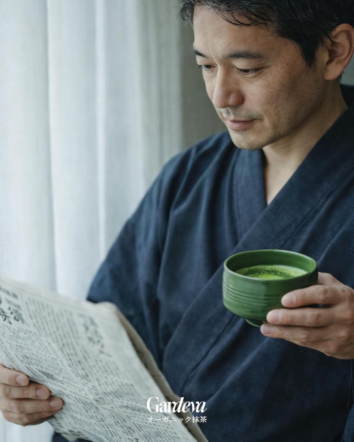 Gardeva Organic Japanese Ceremonial Grade Matcha - 100% Pure Green Tea Powder, USDA Certified, First Harvest, Authentic Origin From Uji, Kyoto (40g / 1.4oz Tin)