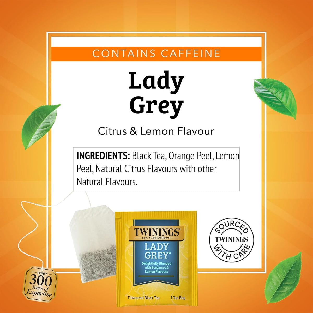 Twinings Lady Grey Black Tea Individually Wrapped Bags