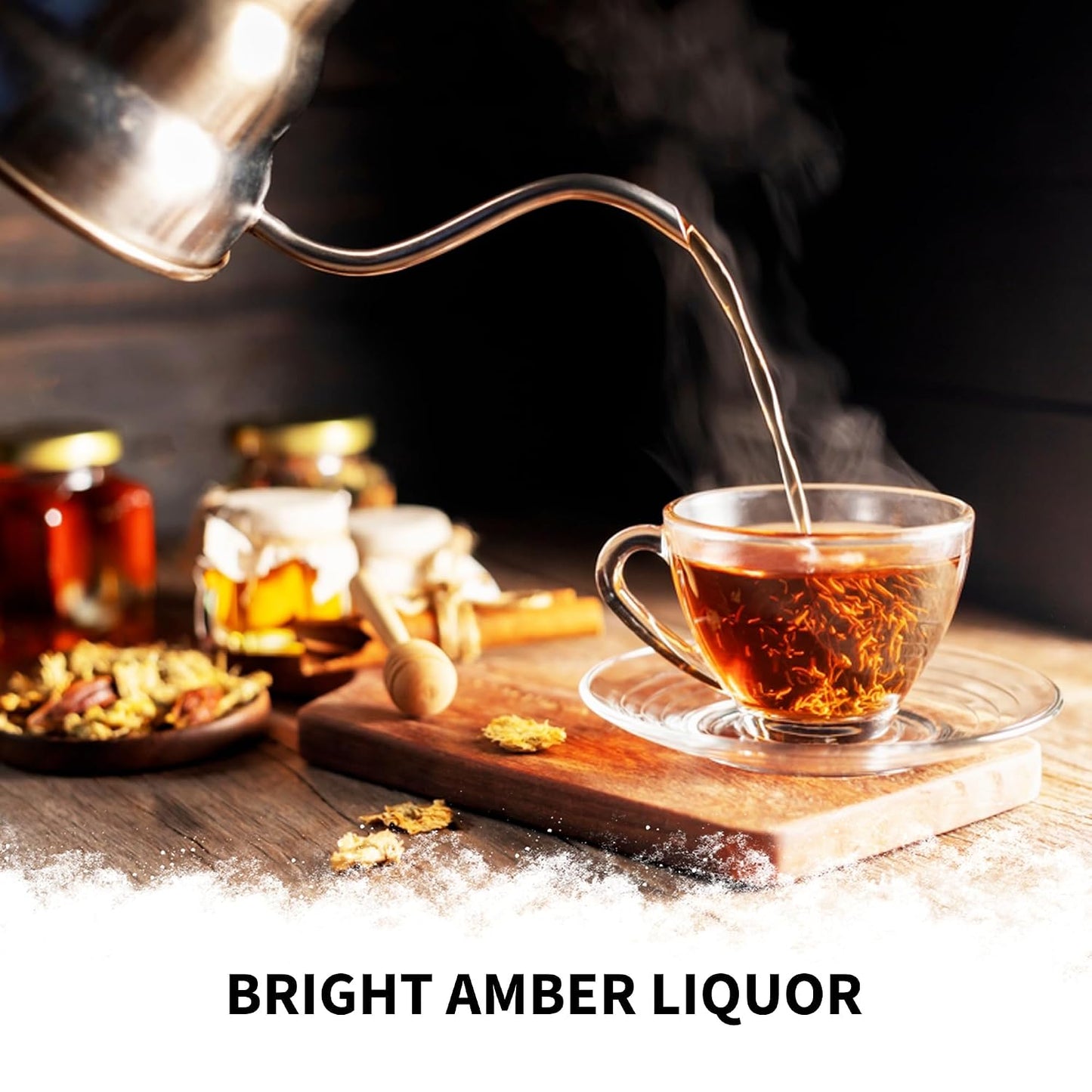 Mevlâna - Ceylon Earl Grey Black Tea | Loose Leaf | Light Bergamot | 1 lb | Earl Grey Sri Lankan Black Tea | Premium Whole Leaf Tea | Rich &amp; Smooth Flavor | Perfect for Hot or Iced Brewing | 1lb(454 g)