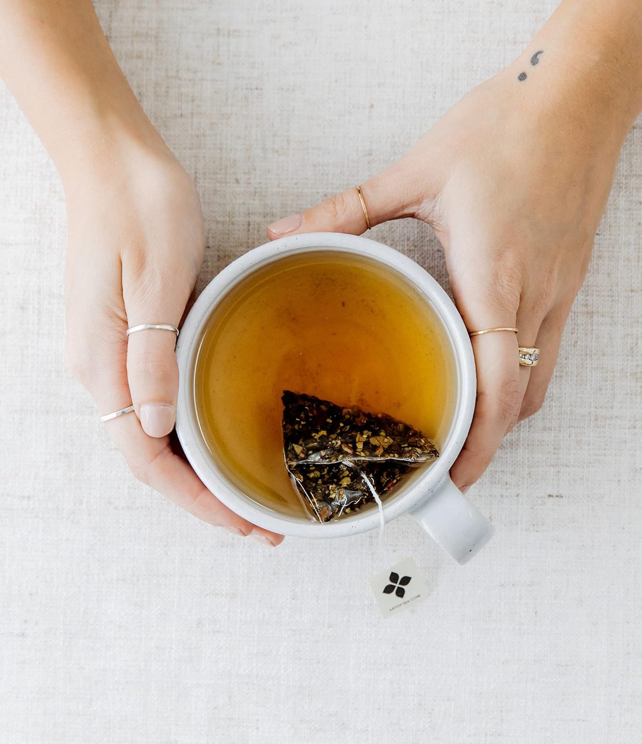 Art of Tea | Assorted Tea Sampler | 12 Count Sampler Box | Breakfast Tea, Earl Grey Creme, Egyptian Chamomile (Non-Caffeinated), French Lemon Ginger (Non-Caffeinated), Green Pomegranate, Mint Green, Tali's Masala Chai, Happy Tea, and White Coconut Cr