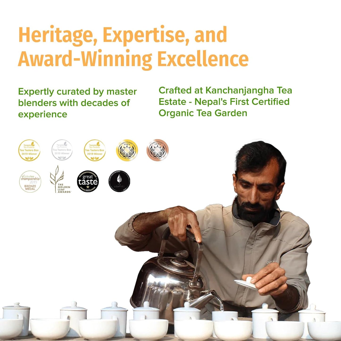 NEPAL TEA Organic Black Loose Leaf Tea - USDA Certified Organic with Gold Tips - Single Origin from a Family Farm in the Himalayas - 3.5 oz / 100g Award-Winning (Kumari Gold)
