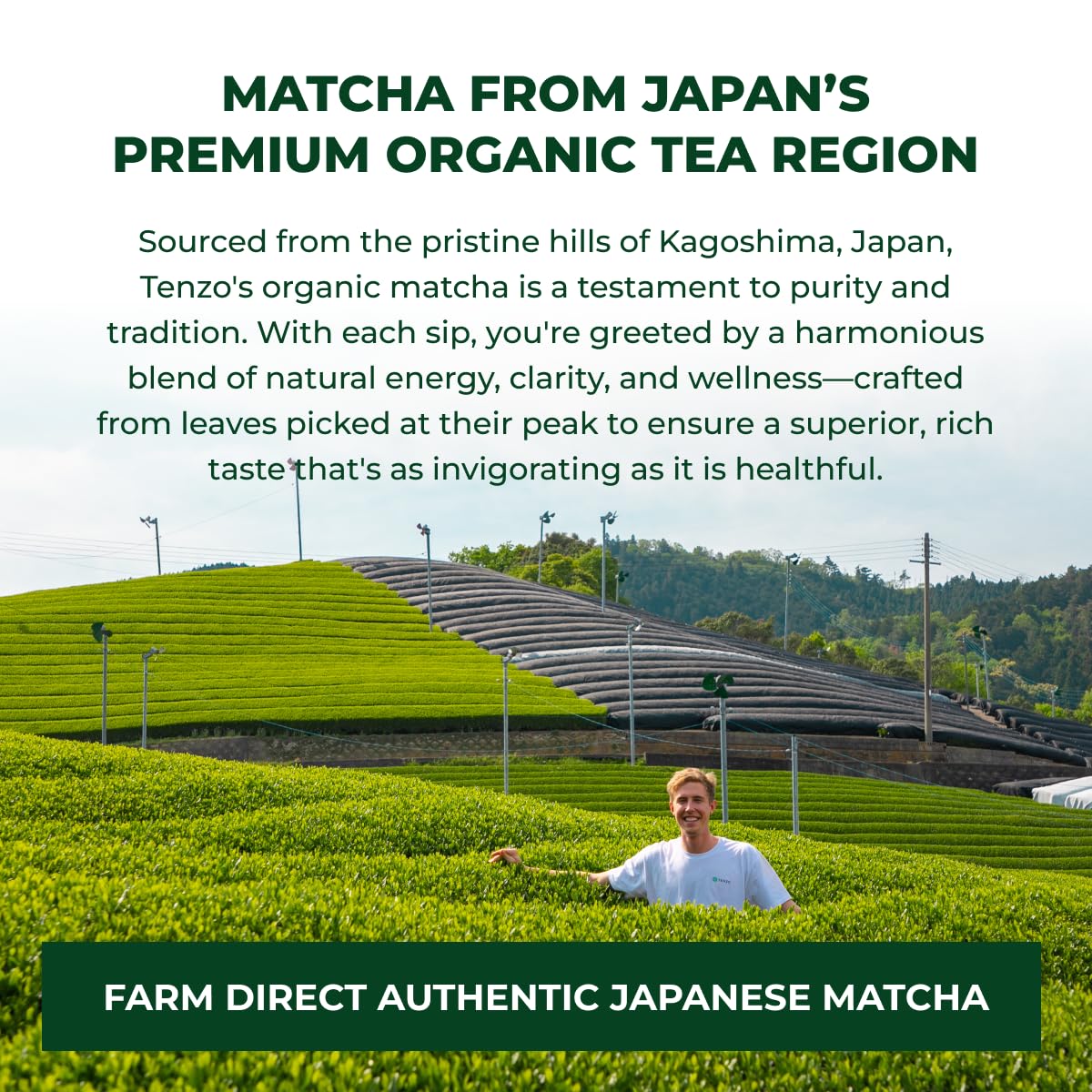 Tenzo Matcha Green Tea Powder, Organic Cafe Sweetened Matcha Latte Green Tea Powder, Ceremonial Barista Crafted Mix - Authentically Japanese - Matcha Latte Mix (35.27 Ounce)
