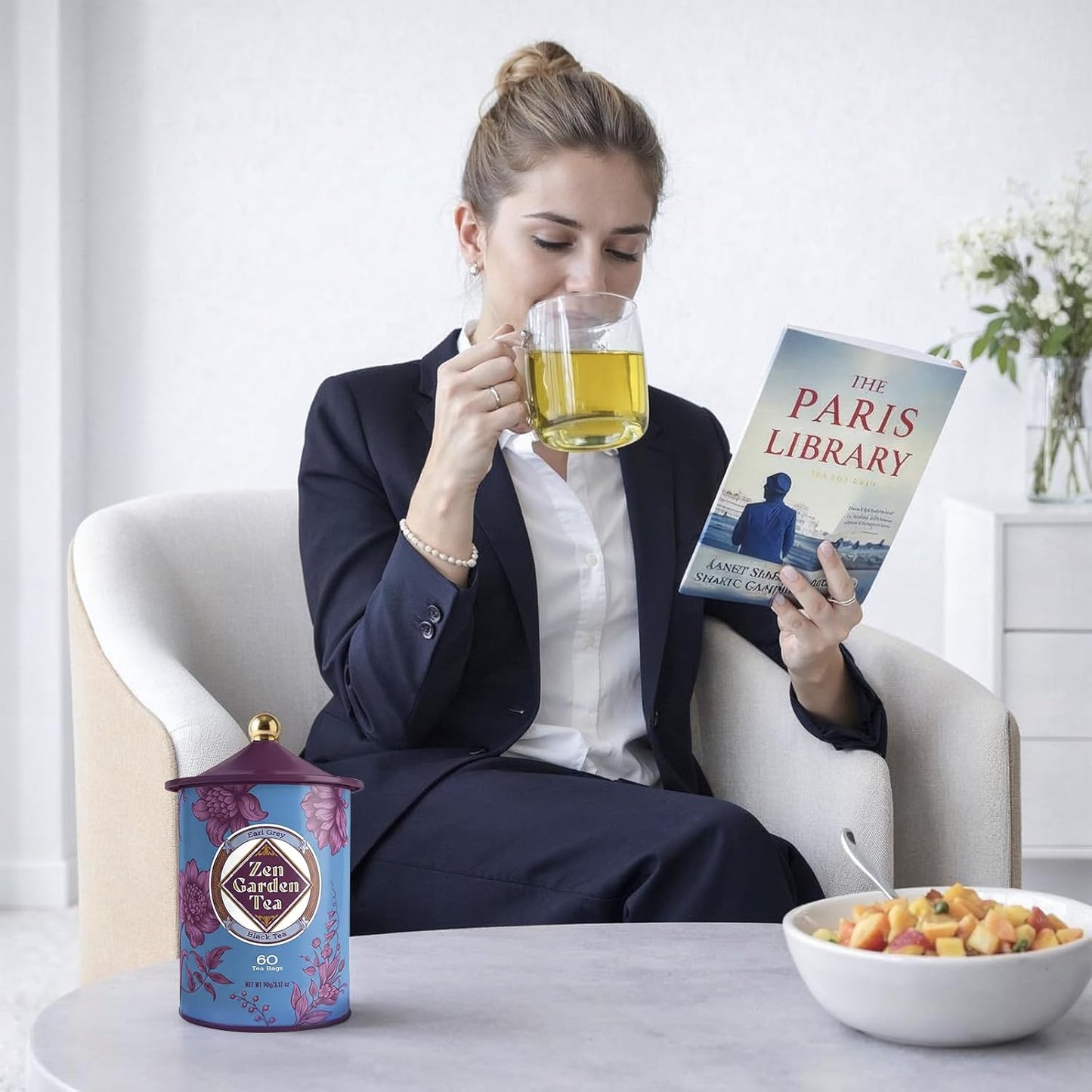 Life Plus Style Gourmet Zen Garden Earl Grey Black Tea Bergamot Herbal Black Caffeinated Hot or Iced Natural 60 Tea Bags
