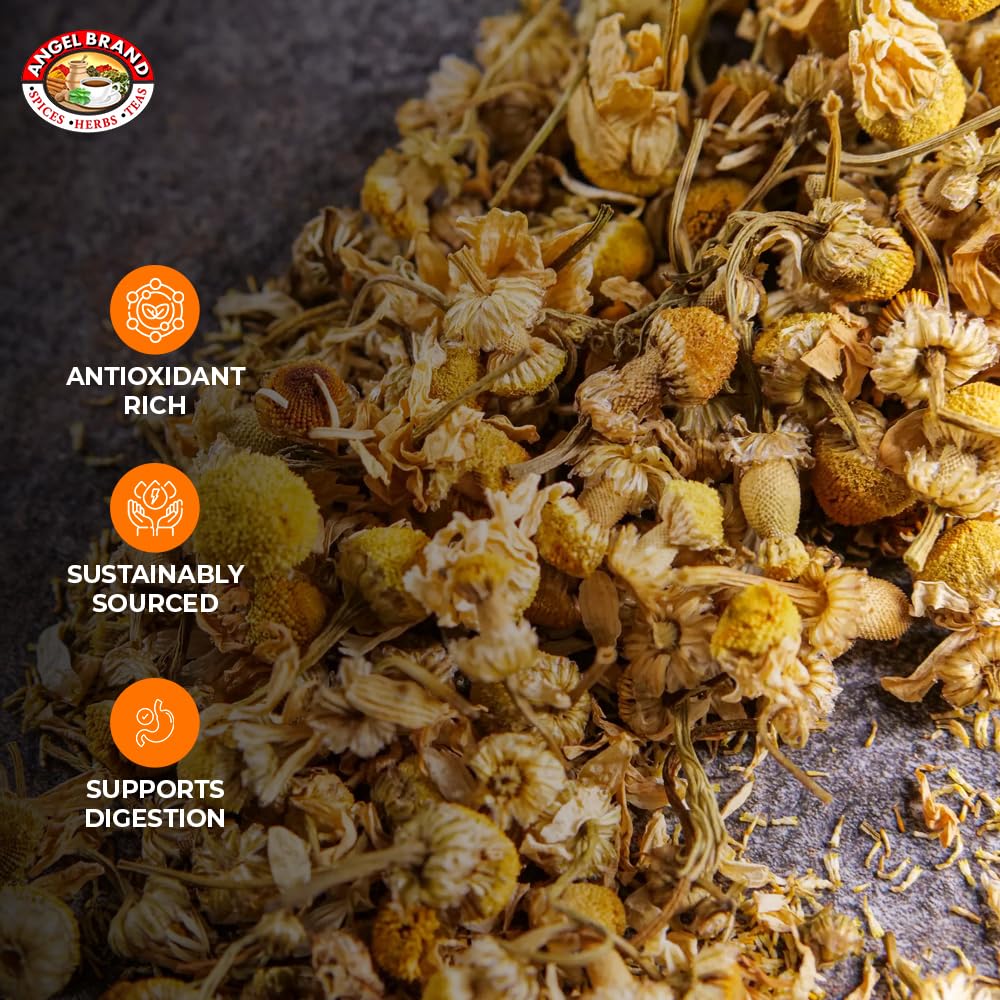 Dried Chamomile Flowers | 0.25 oz | 3 Pack | For Tea and Infusions | Gentle floral flavor