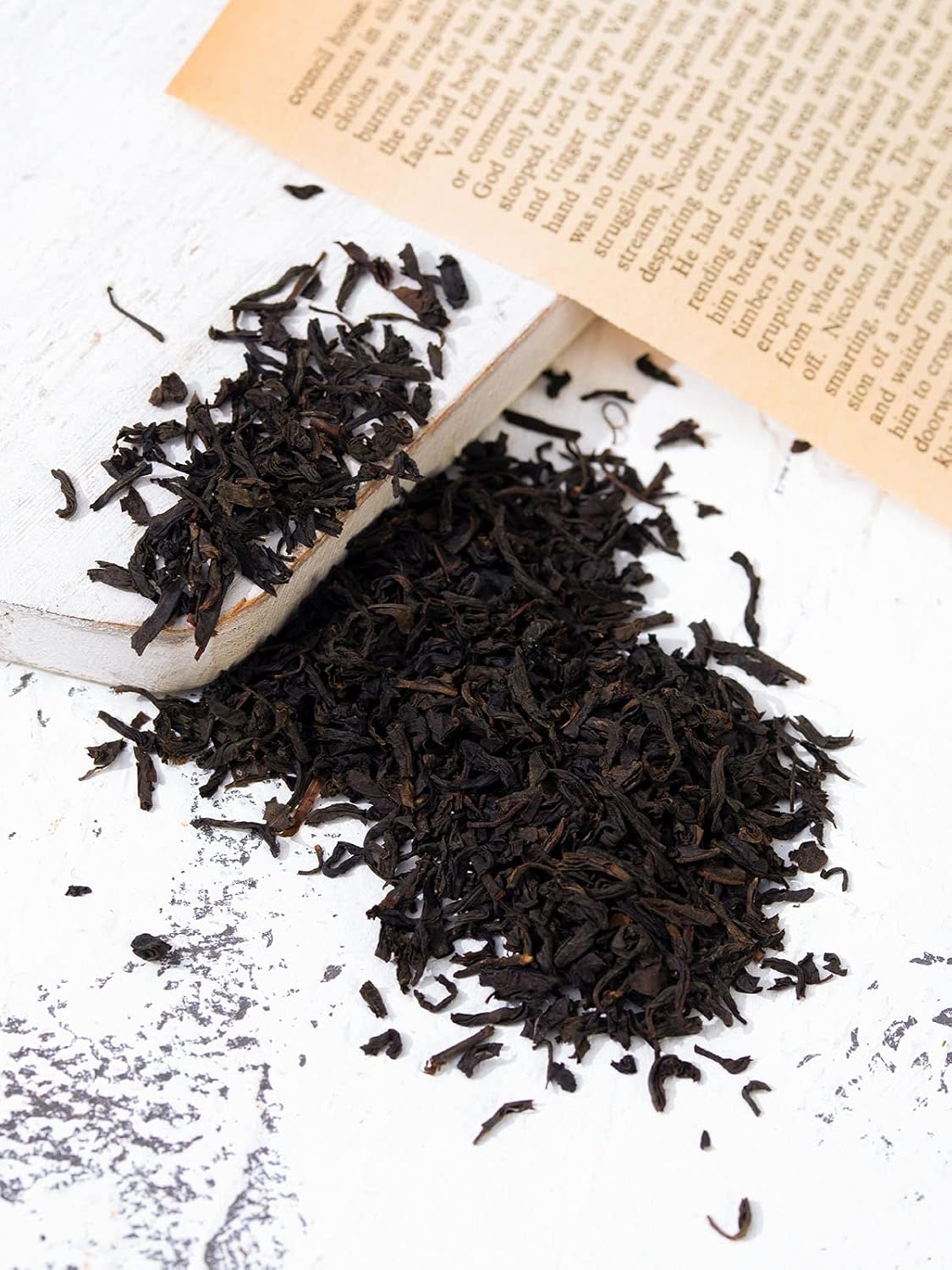TeeLux Lapsang Souchong Tea, Smoked Black Tea Loose Leaf, Caffeinated, 8oz | Rich Smoky Aroma, Bold &amp; Smooth Taste, Traditional Chinese Smoked Tea, Hot or Iced, Foil-Lined Resealable Pouch