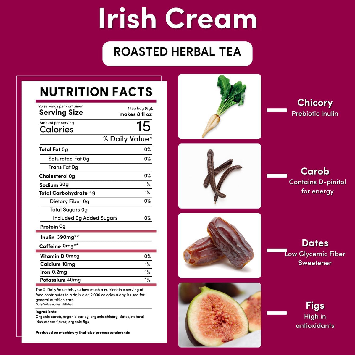 Teeccino Irish Cream Herbal Tea