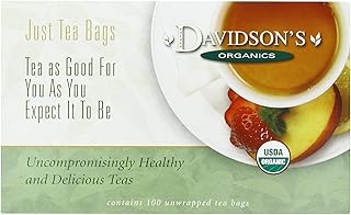 Davidson's Organics, White Peony, 100-count Unwrapped Tea Bags