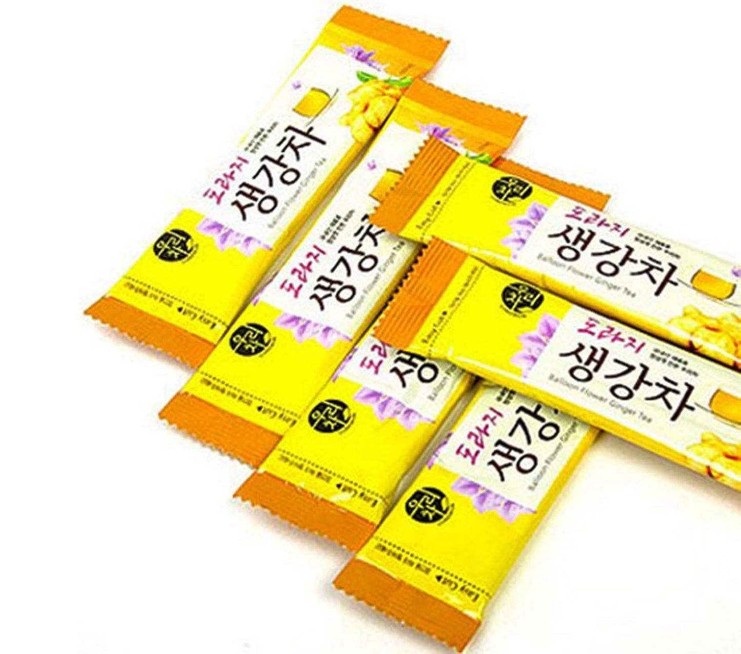SONGWON Korean Doraji (Balloon Flower Root) Ginger Tea Sticks, Instant Herbal Tea Powder_40 Sticks (14g Each, 560g / 19.75oz)