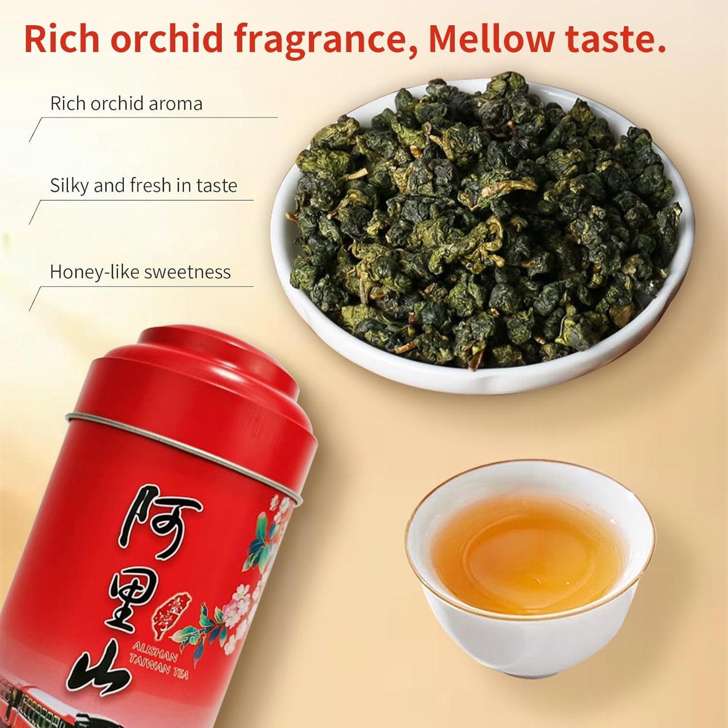 CHADUO Alishan Oolong Tea Loose Leaf Premium Taiwan High Mountain Oolong 5.3oz/150g Spring New Teas Chinese Tea Orchid Aroma 乌龙茶 台湾茶 阿里山乌龙茶 高山茶