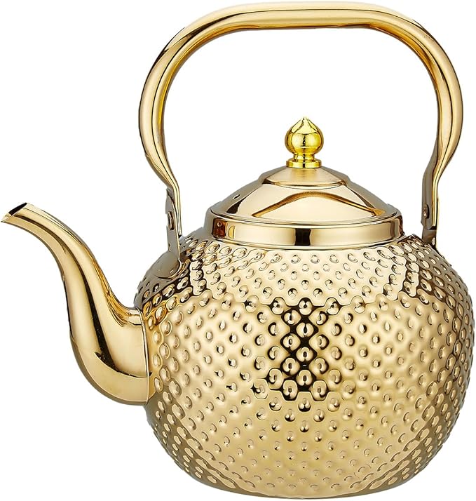 SANQIAHOME 1200ml teapot with Infuser stainless steel Water Boilers lifting handle Tea Maker Water K