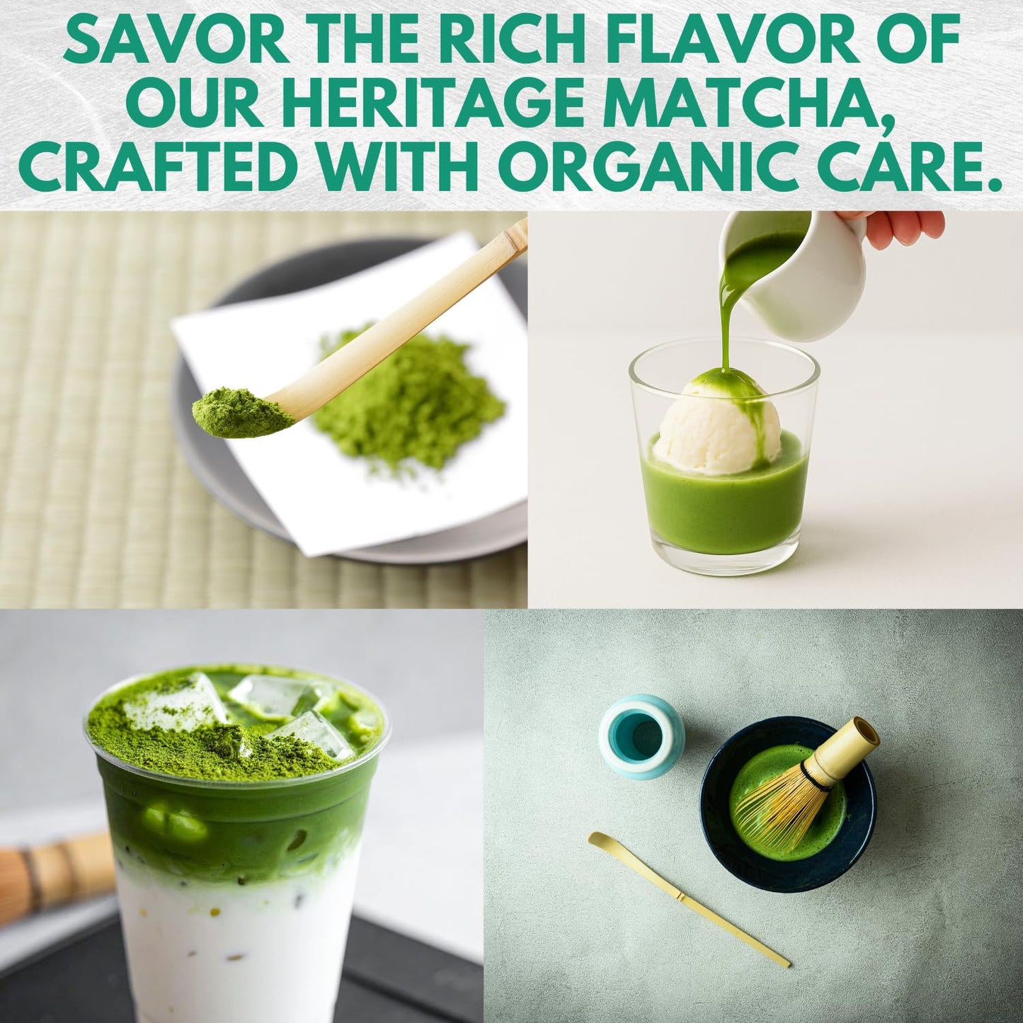 Nagomi Matcha Organic Superior Ceremonial Grade Matcha Green Tea Powder - 100% Authentic Japanese First Harvest from Uji, Kyoto (30g / 1.06oz)