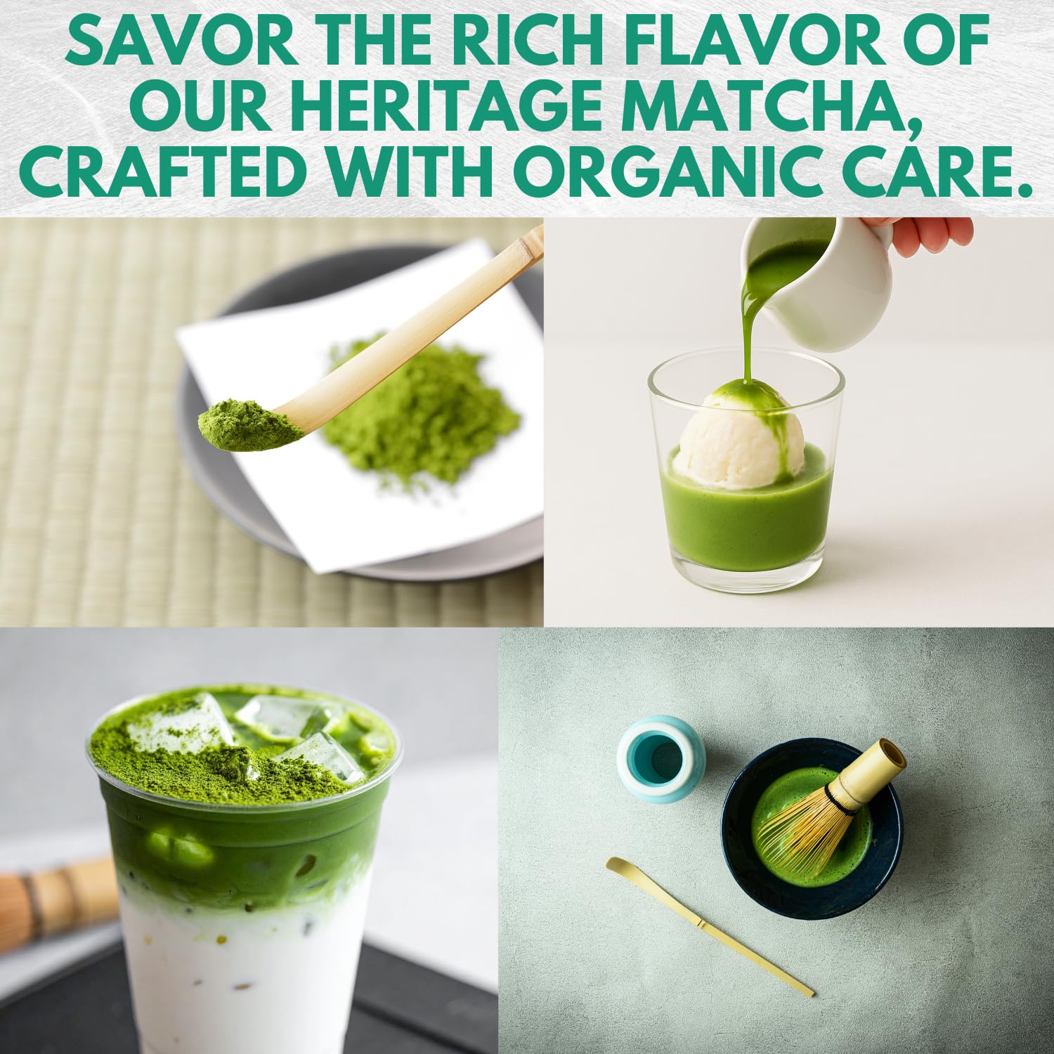 Nagomi Matcha Organic Superior Ceremonial Grade Matcha Green Tea Powder - 100% Authentic Japanese First Harvest from Uji, Kyoto (30g / 1.06oz)
