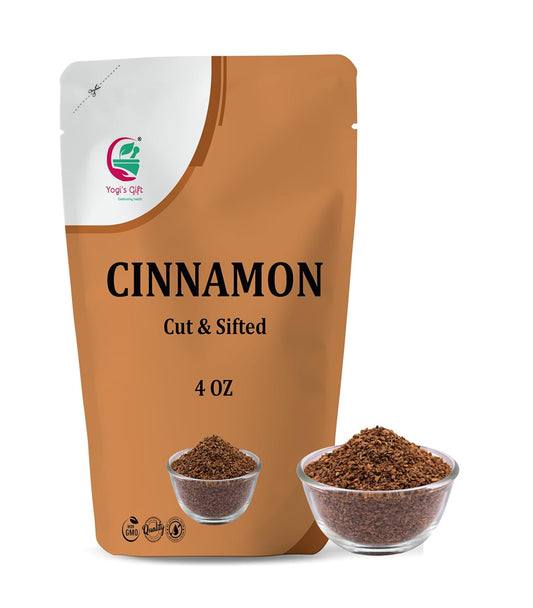 YOGI’S GIFT – Celebrating health Yogi's Gift Crushed Cinnamon Bark 4 oz, Premium Chips for Tea & Cooking