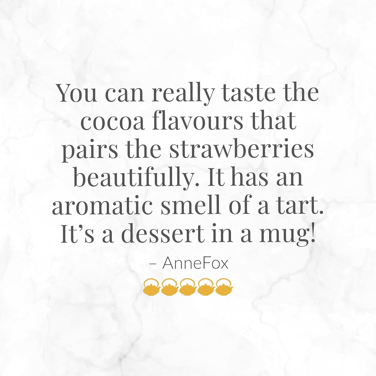 The Republic of Tea Cuppa Chocolate Strawberry Herbal Tea, 36 Count | Low Caffeine. A gentle cup for everyday sipping. Mellow rooibos with notes of soft vanilla and cocoa richness.